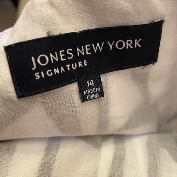 Jones of New York skirt gored blk white size 14 - Picture 7 of 9